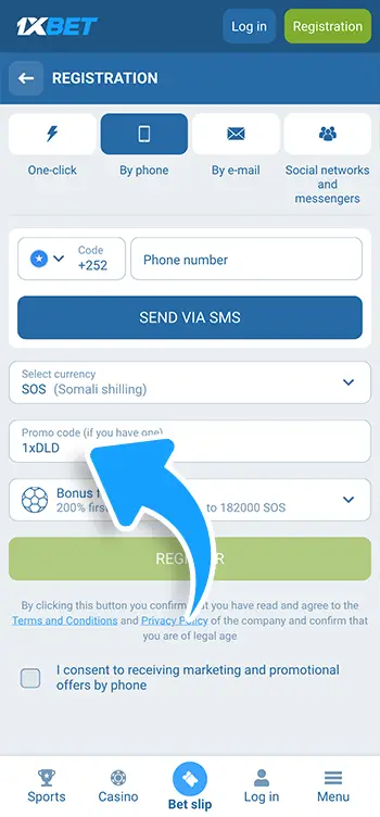 Step 3 - Fill in details and enter promo code
