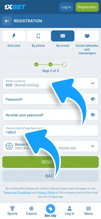 Step 5 - Choose your preferred account currency